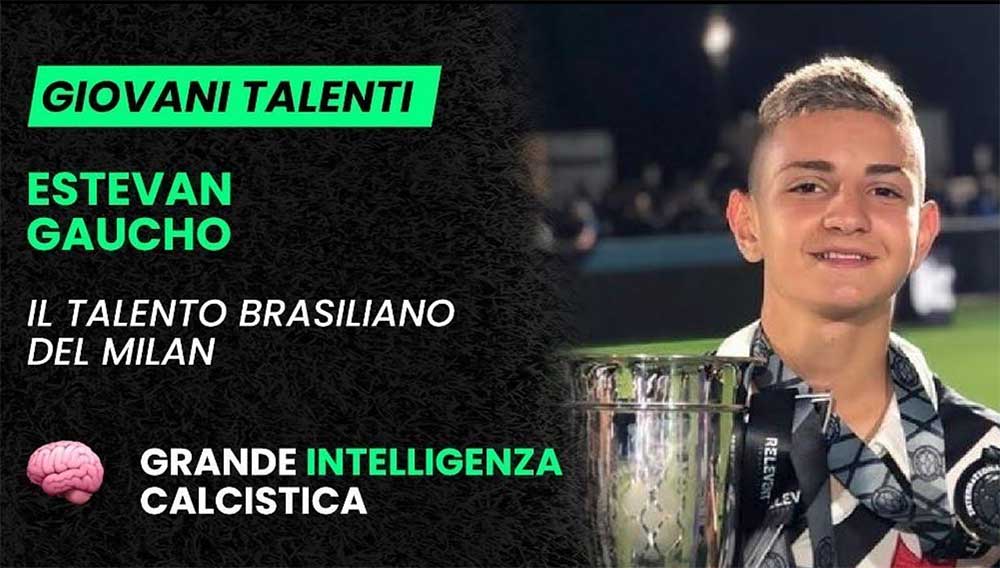 Estevan Gaúcho, um talento brasileiro nascido em 2006 sob o comando do Milan.