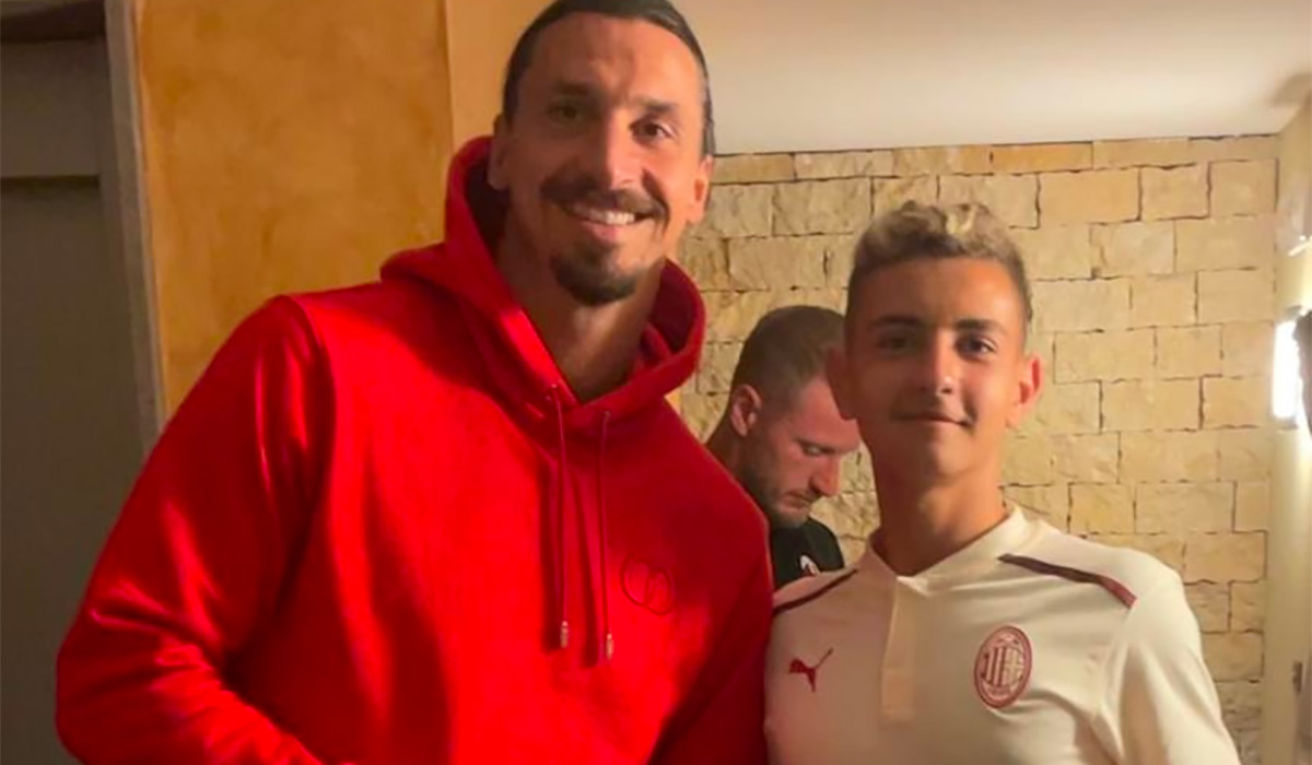 VISITA DO CRAQUE IBRAHIMOVIC EM MEIO A PRÉ-TEMPORADA DO U-16 DO A.C. MILAN